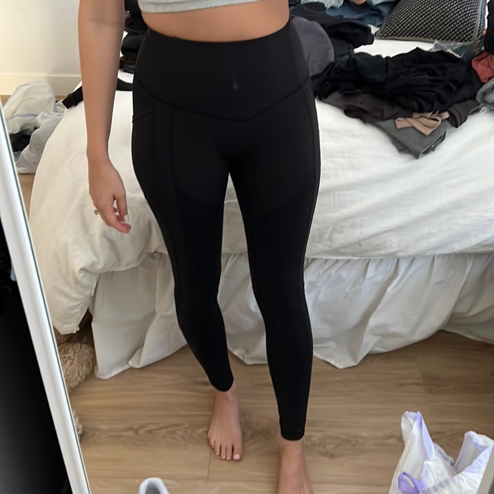Black Lulu Lemon All the Right Places Pant - 6